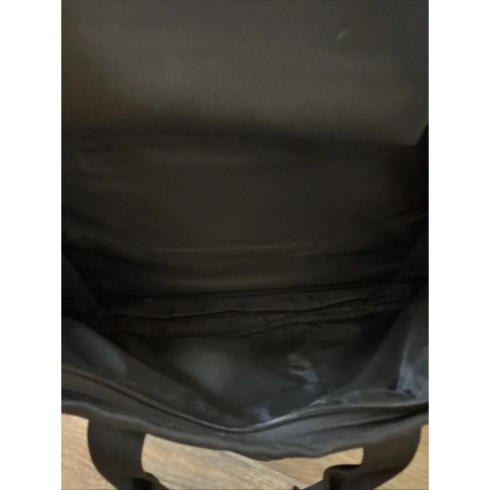 TUMI 2-Way Briefcase Black Nylon Leather Expandable Handbag 26141DH Mens